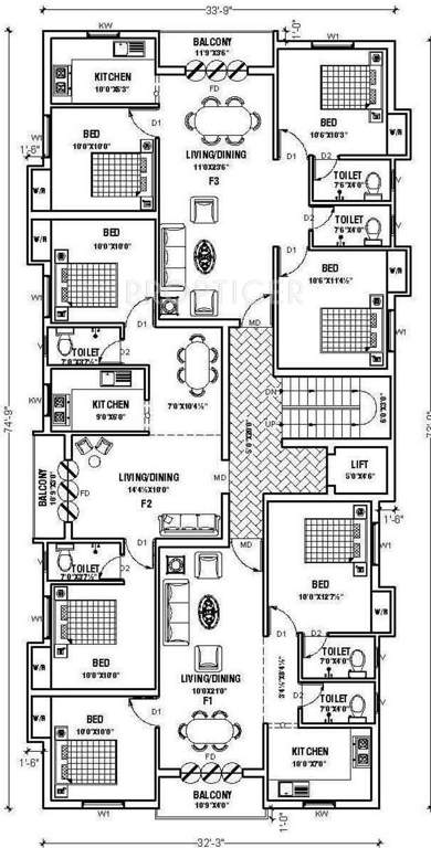 Images for Cluster Plan of AP AP Meenakshi Sankaran Castle