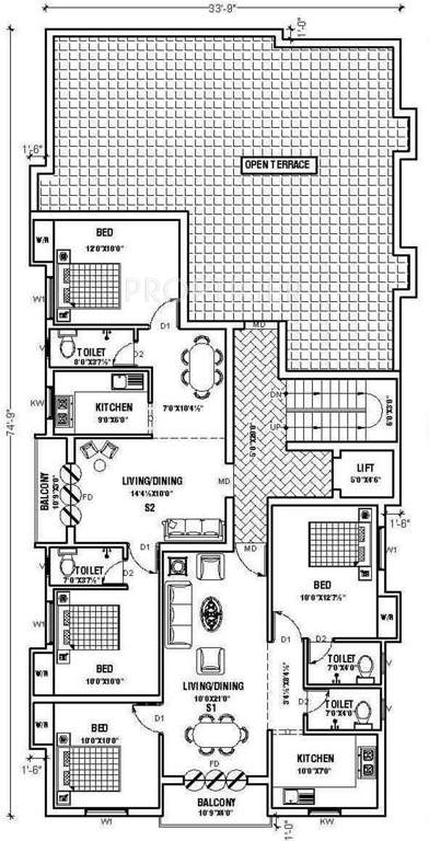 Images for Cluster Plan of AP AP Meenakshi Sankaran Castle