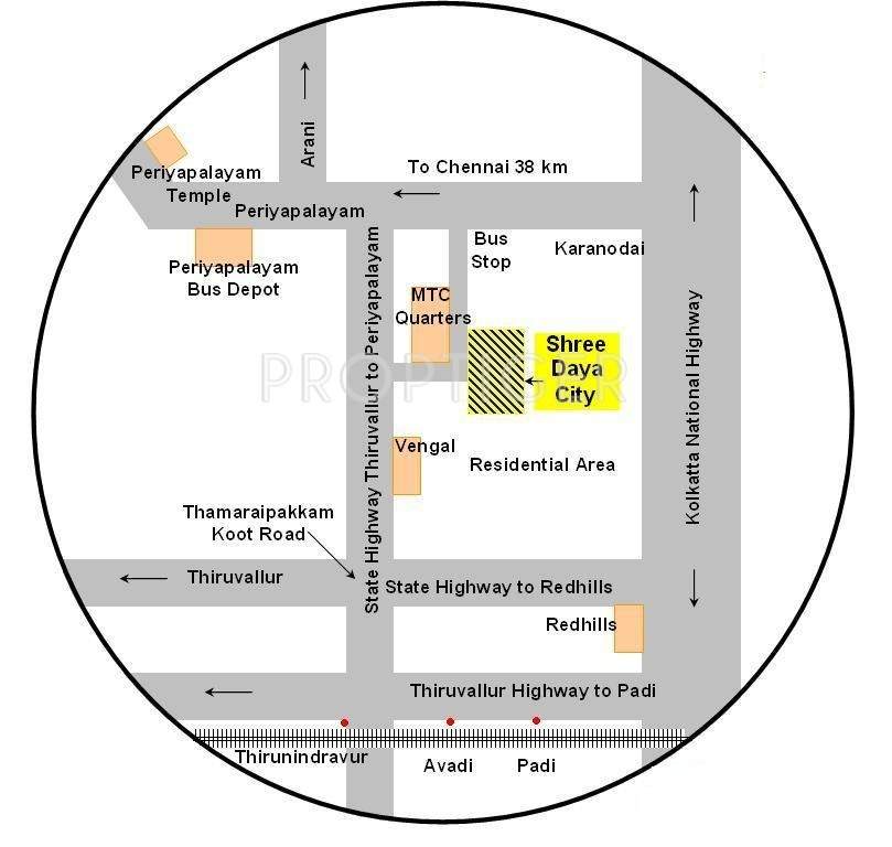 Images for Location Plan of Golden Shree Daya City