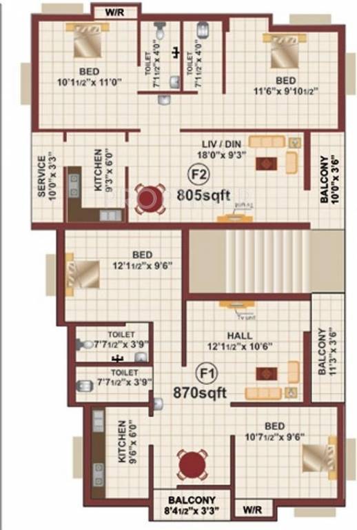 Images for Cluster Plan of RB Foundations Bagyalakshmi Enclave