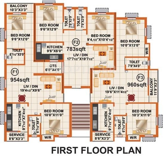 Images for Cluster Plan of RB Foundations Bagyalakshmi Enclave