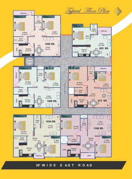 Images for Cluster Plan of SBR Builders Sujana Apartment 1