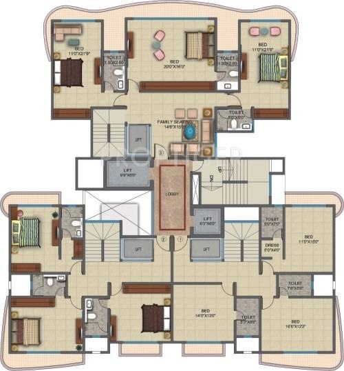 Images for Cluster Plan of Dheeraj Celestial