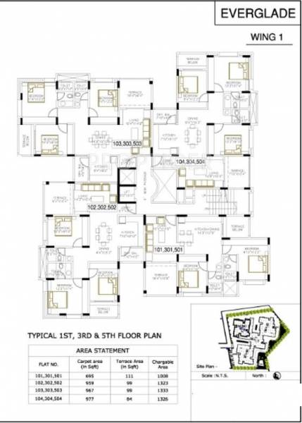 Images for Cluster Plan of Bhandari Everglade