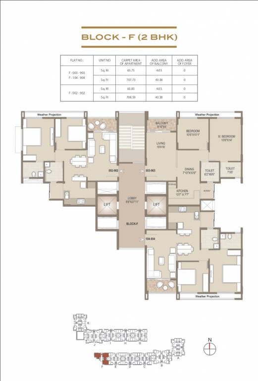  skylands Block F Typical Cluster Plan