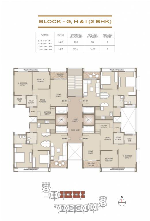  skylands Block G   H   I Typical Cluster Plan