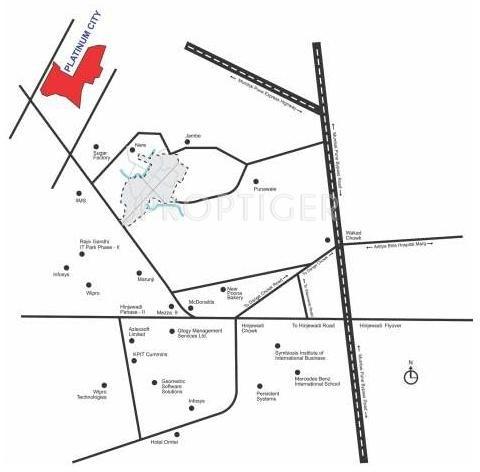 Shree Radhe Associates Platinum City Location Plan