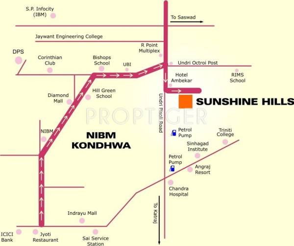 Shagun Developers Sunshine Hills Location Plan
