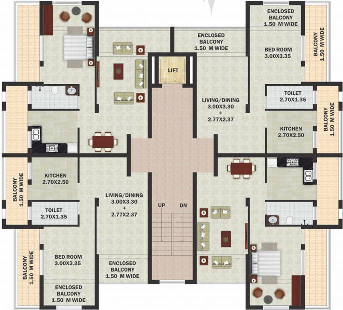 Images for Cluster Plan of Sudin Mapleleaf Residency