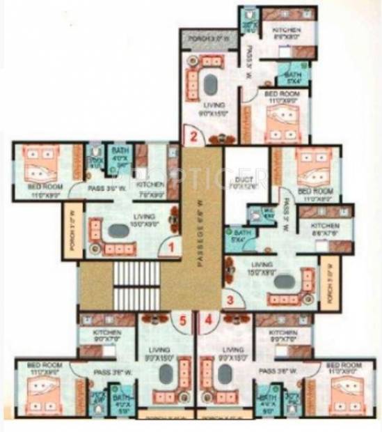 Images for Cluster Plan of Mahajan Gurudev Apartment