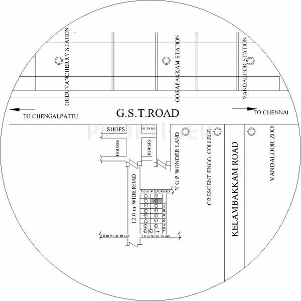 SK Constructions Sri Satya Narayanan Apartment Location Plan