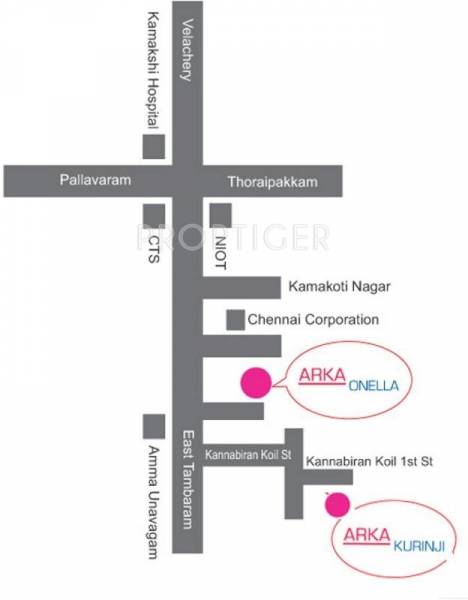 Arka Homes Kurinji Location Plan