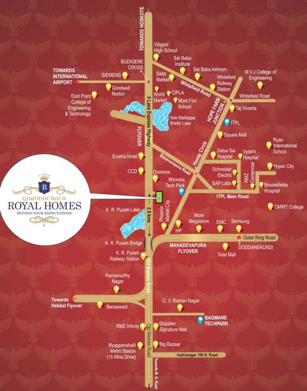  royal homes Images for Location Plan of Garuda Royal Homes