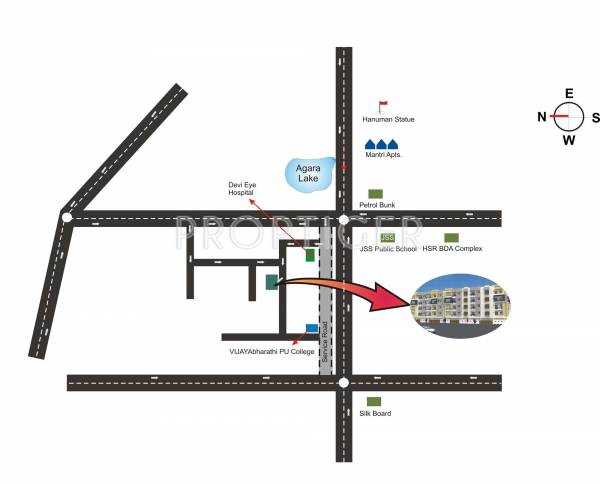 Sai Nandana Developers Residency Location Plan