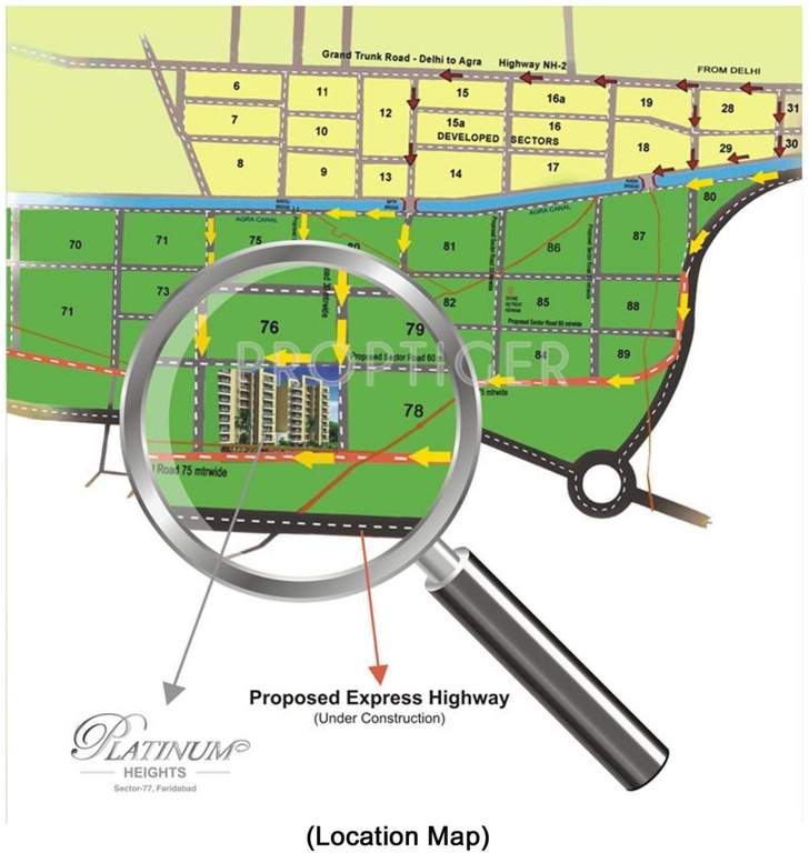 platinum heights Images for Location Plan of KLJ Platinum Heights