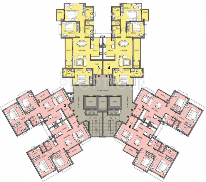  lakeside-habitat Tower 10 Cluster Plan