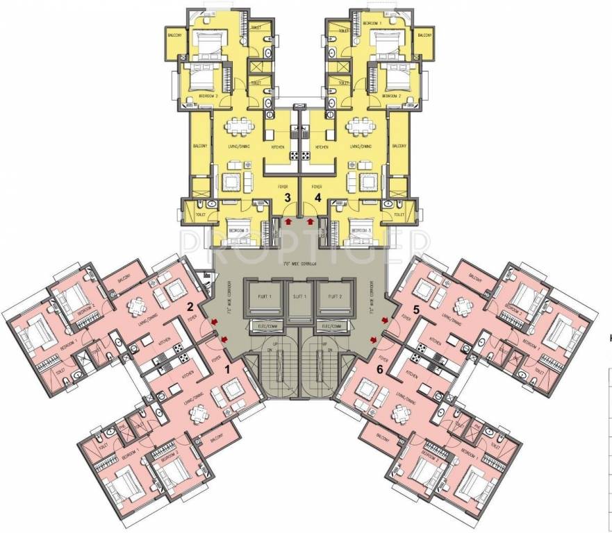 lakeside habitat Tower 11 Cluster Plan