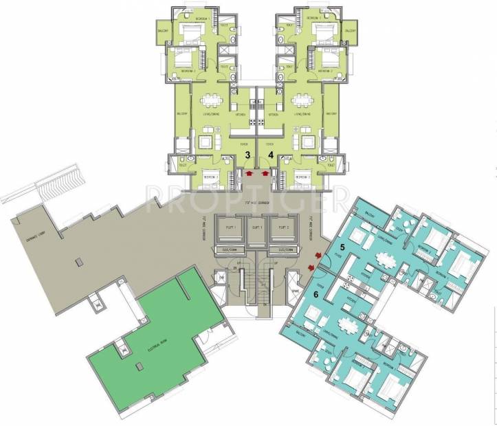  lakeside-habitat Tower 12 Cluster Plan