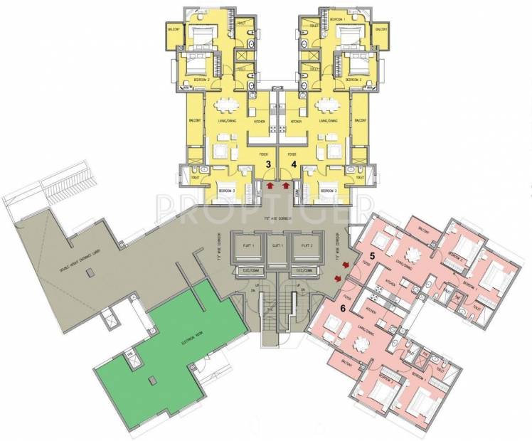  lakeside-habitat Tower 13 Cluster Plan