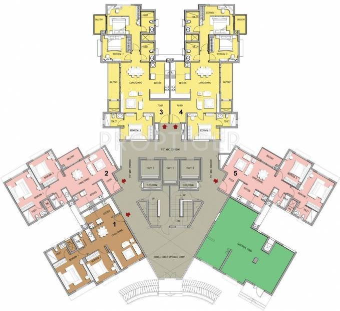  lakeside-habitat Tower 17 Cluster Plan