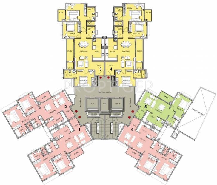  lakeside-habitat Tower 19 Cluster Plan