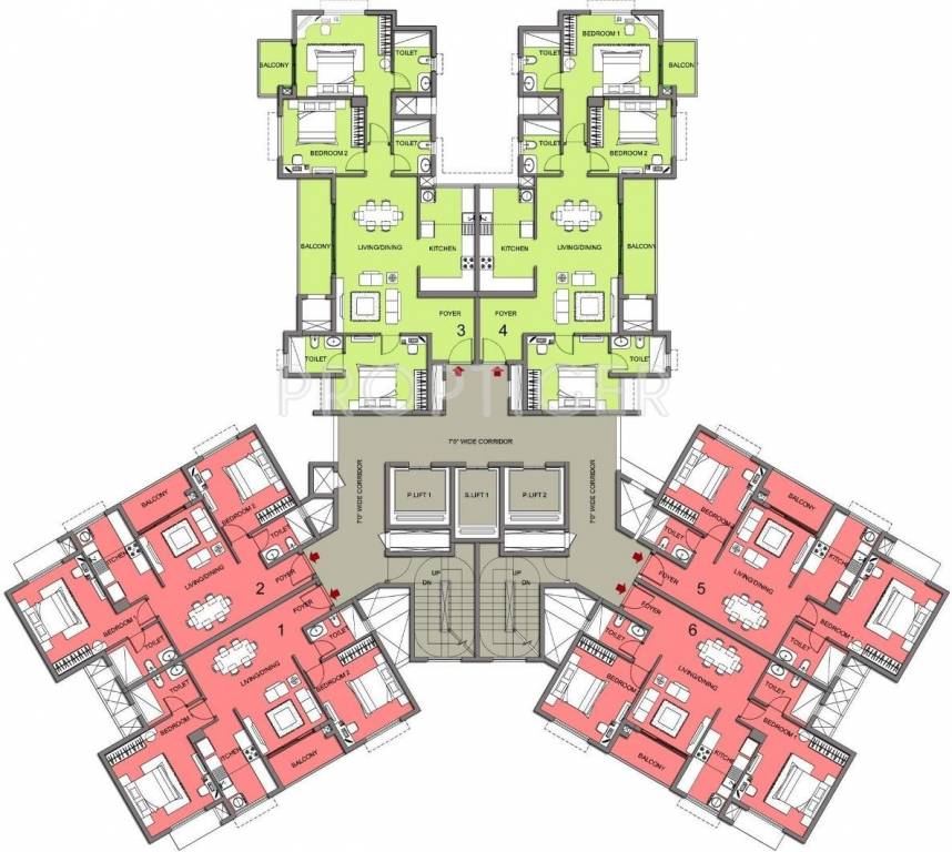 lakeside habitat Tower 5 Cluster Plan