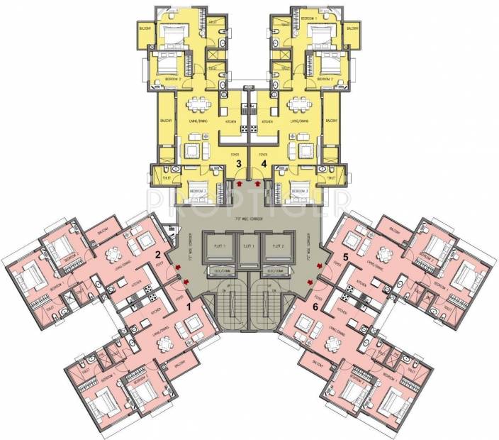  lakeside-habitat Tower 8 Cluster Plan