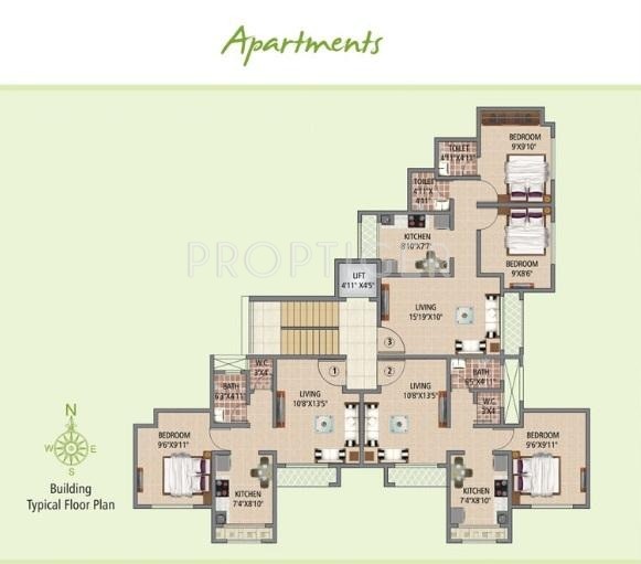 Images for Cluster Plan of Aditya Developers Mumbai Orient Apartments