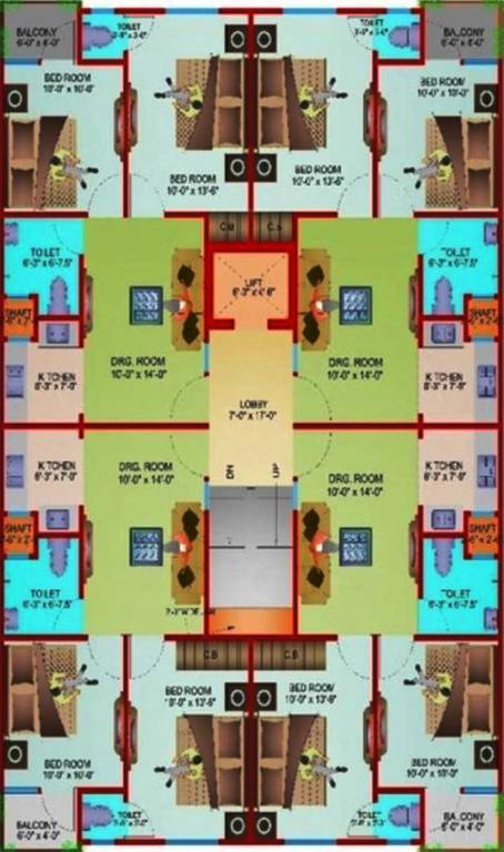 Images for Cluster Plan of Satyam SBI Residency 11