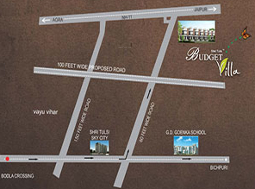 Images for Location Plan of Tulsi Infraheights Shri Tulsi Budget Villa