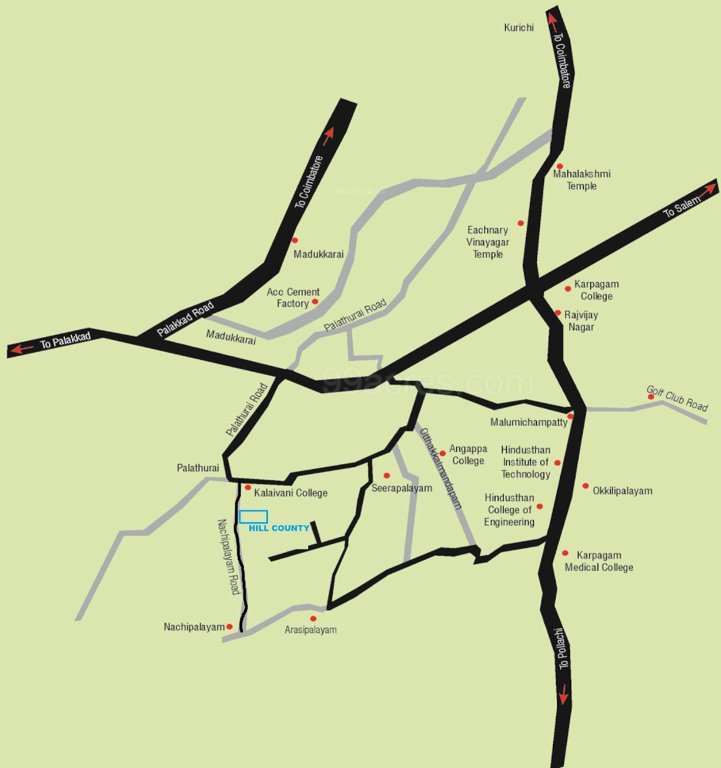 hill county Location Plan