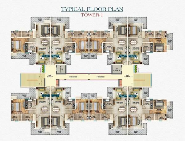  bliss-delight Tower B Cluster Plan