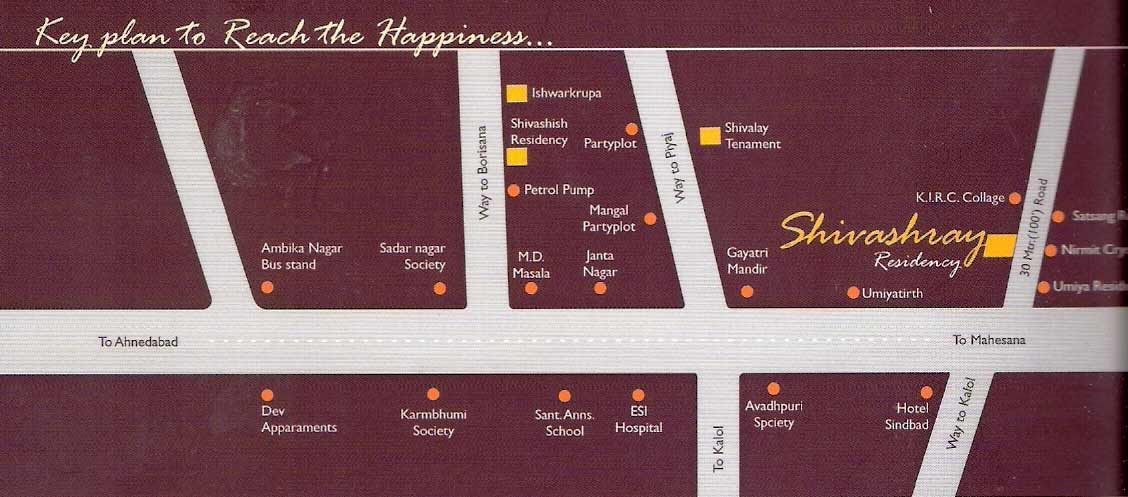  shivashray residency Location Plan