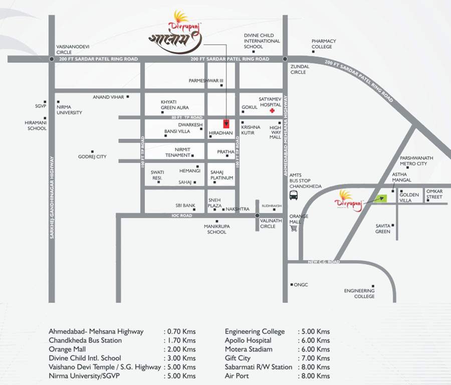 divyapunj shalom Images for Location Plan of Ashapura Divyapunj Shalom
