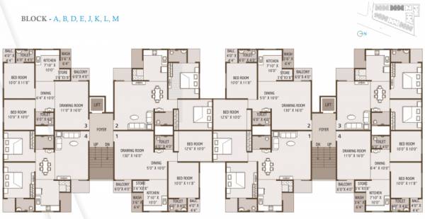  residency Typical Floor Plan