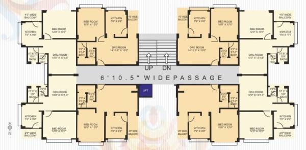 Tower A Cluster Plan ganesh-residency Tower A Cluster Plan