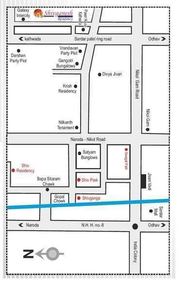  ganesh residency Location Plan
