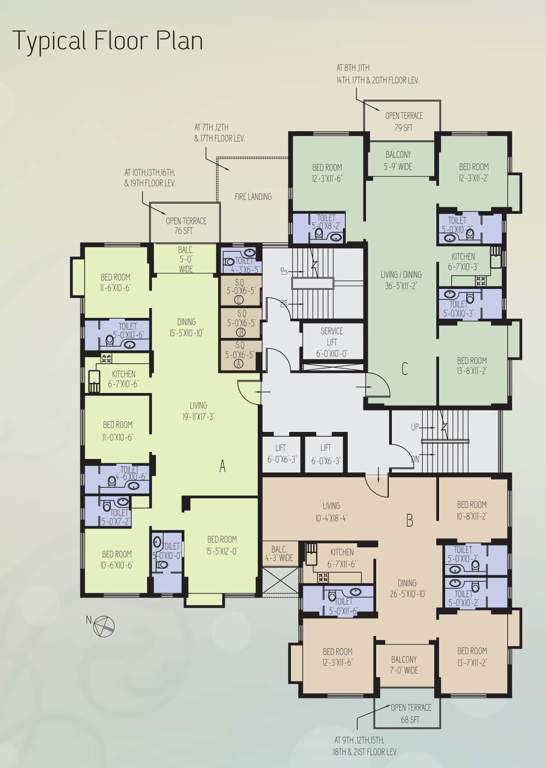  tower 5 Tower A Cluster Plan