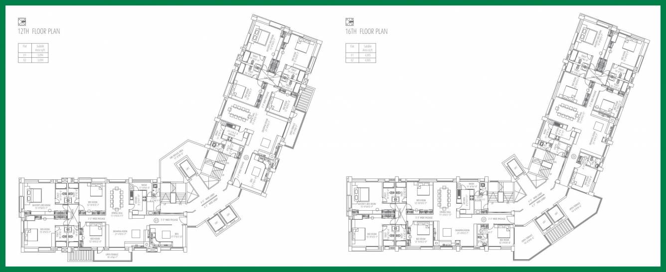  oasis tower 3 Tower A Cluster Plan