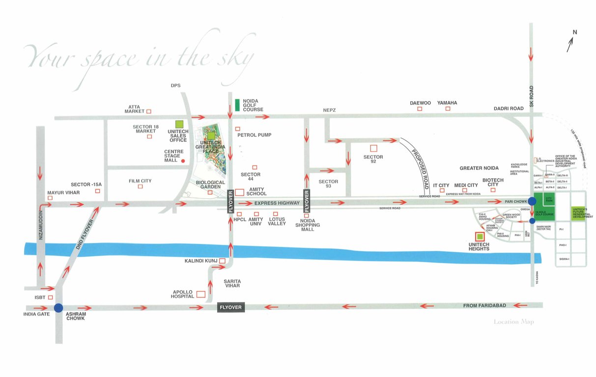 universal heights Location Plan
