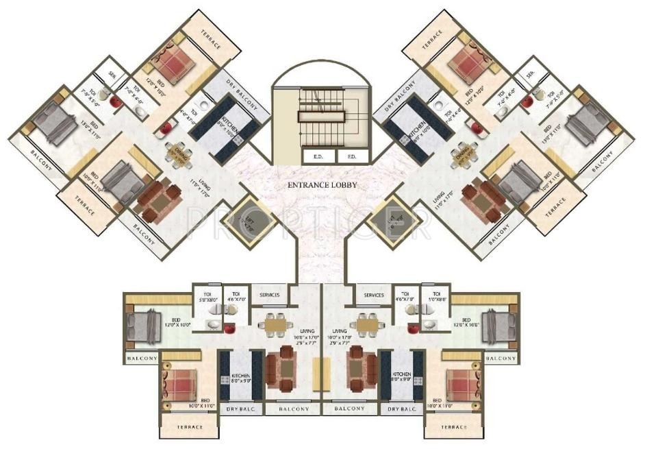 Images for Cluster Plan of Meena Meena Residency