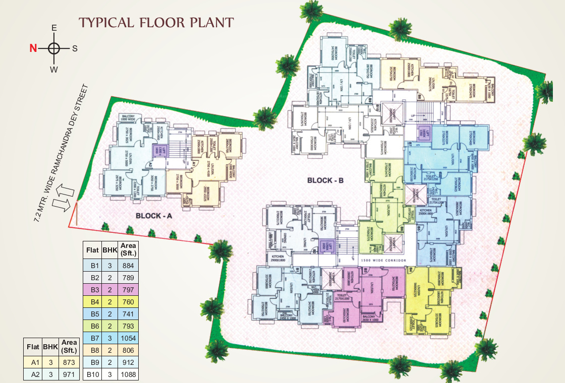 shristi Tower A Cluster Plan