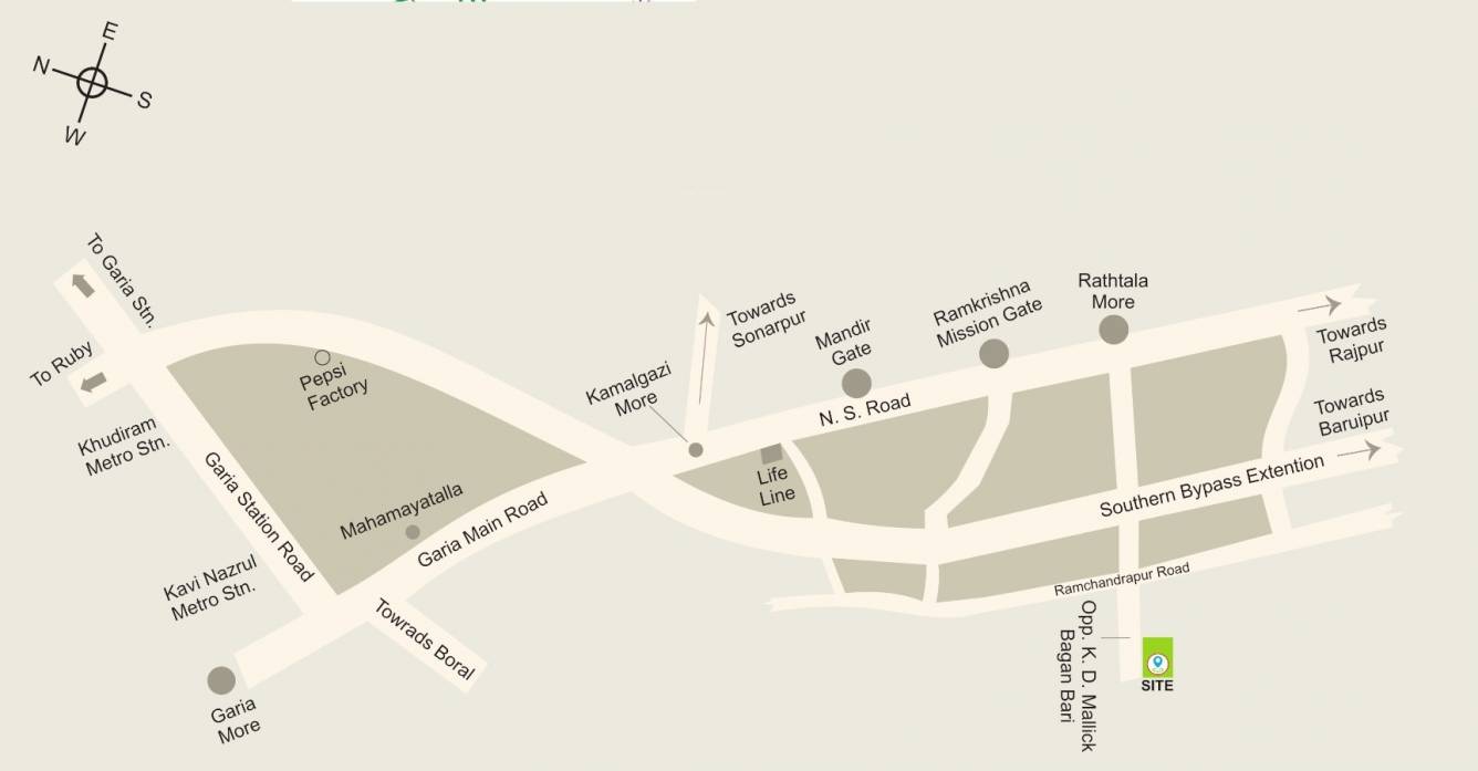shristi Location Plan
