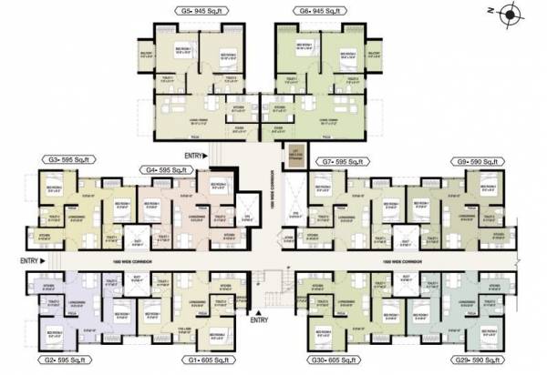  compact-homes-triveni Tower A Cluster Plan