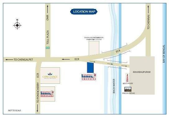  compact homes triveni Location Plan