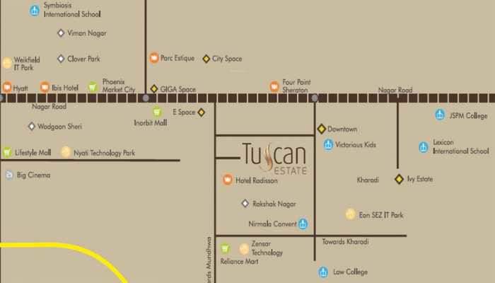 tuscan estate signature meadows Location Plan