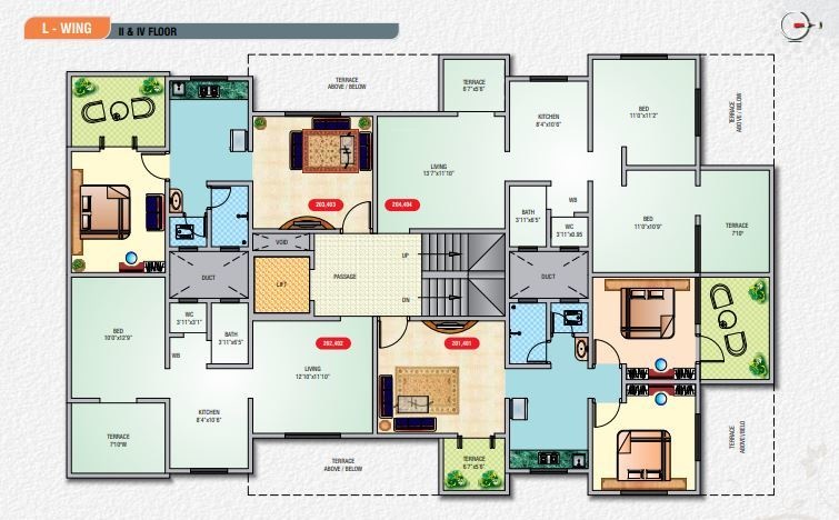  sai shraddha park Tower A Cluster Plan