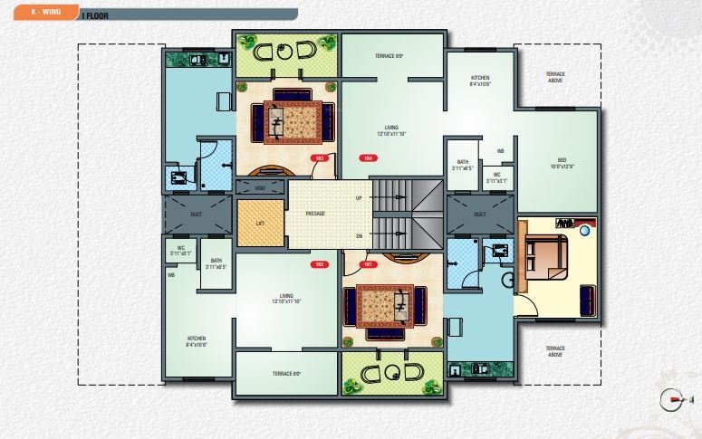  sai shraddha park Tower A Cluster Plan