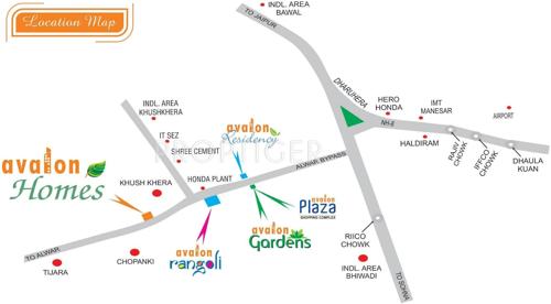  homes Images for Location Plan of Avalon Homes