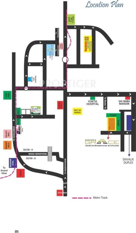  glamour Images for Location Plan of Gardenia Glamour